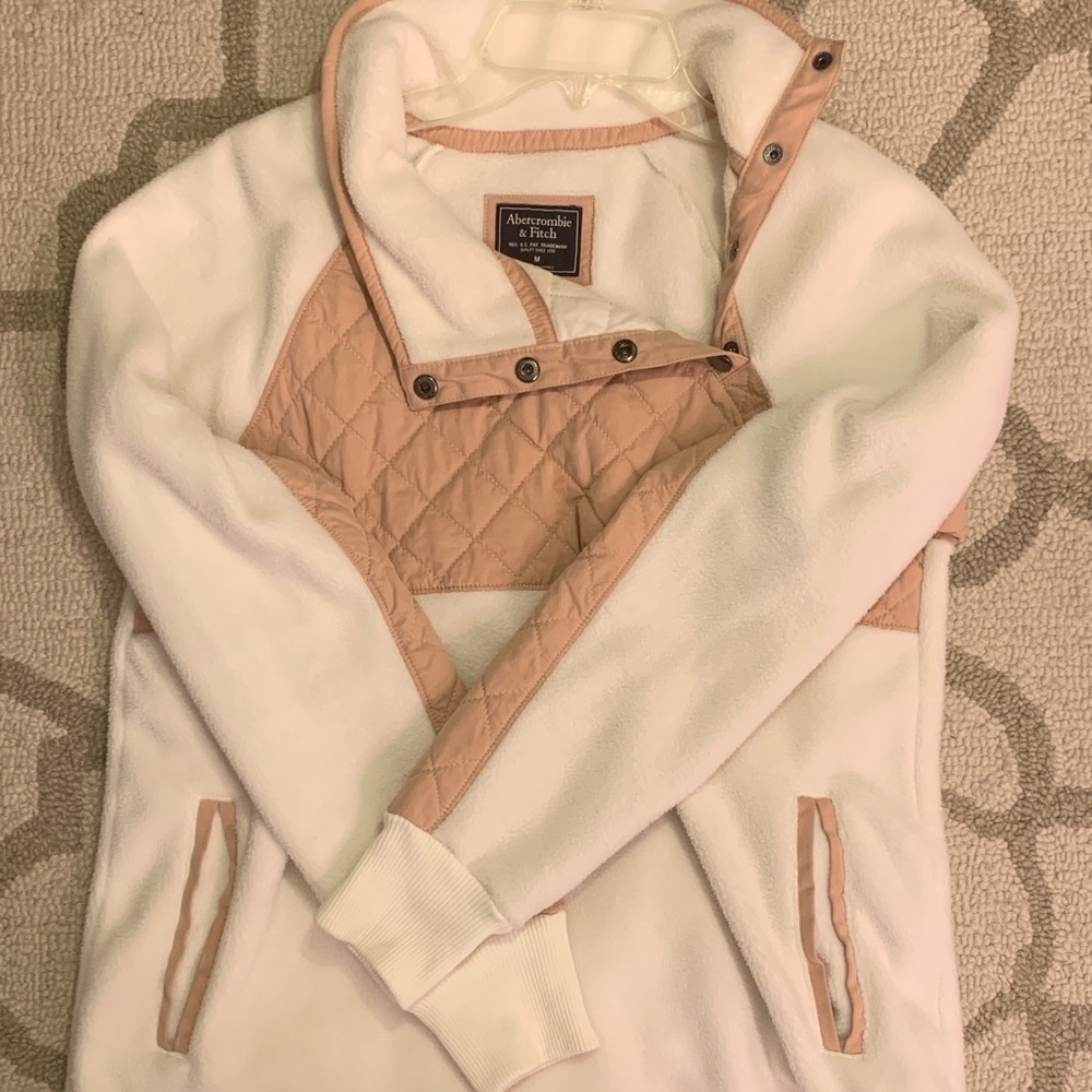 Abercrombie and Fitch Asymmetrical Snap-Up Fleece